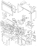 Section Diagram and Parts List for JHP68G*02  General Electric Microwave Oven Combo