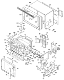 Section Diagram and Parts List for JKP77G*01  General Electric Microwave Oven Combo