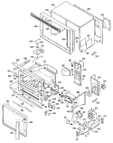 Section Diagram and Parts List for JKP77G*02  General Electric Microwave Oven Combo