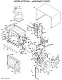 MICROWAVE OVEN Diagram and Parts List for JET200004  General Electric Microwave