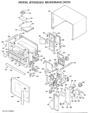 MICROWAVE OVEN Diagram and Parts List for JET2020D3  General Electric Microwave