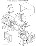 MICROWAVE OVEN Diagram and Parts List for JET203003  General Electric Microwave
