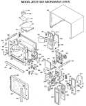 MICROWAVE OVEN Diagram and Parts List for JET211001  General Electric Microwave