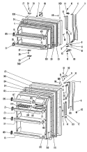 Section Diagram and Parts List for TBF14DGB  General Electric Refrigerator