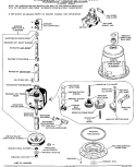 TRANSMISSION - COMPLETE BREAKDOWN Diagram and Parts List for WWA8355GAL  General Electric Washer