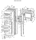 Part Location Diagram of WR78X7721 GE FF O.DOOR W/TRIM(White)