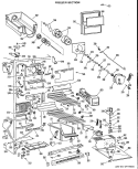 FREEZER SECTION Diagram and Parts List for TFX24FGB  General Electric Refrigerator