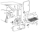 Section Diagram and Parts List for TFX24EFB  General Electric Refrigerator