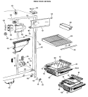 FRESH FOOD SECTION Diagram and Parts List for TFX20DGB  General Electric Refrigerator