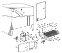 Section Diagram and Parts List for TFX20DGB  General Electric Refrigerator