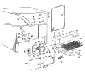 Section Diagram and Parts List for TFX24SGB  General Electric Refrigerator