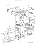 Part Location Diagram of WR17X2010 GE COVER EVAP