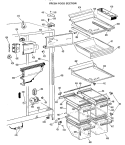 FRESH FOOD SECTION Diagram and Parts List for TFX24ZGB  General Electric Refrigerator