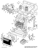 Part Location Diagram of WB55X5271 GE DOOR LINER