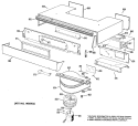 Part Location Diagram of WB02X1662 GE HINGE PLATE