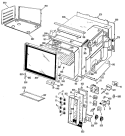 Section Diagram and Parts List for JHP56G*H2  General Electric Range