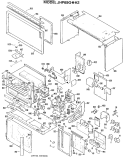 Section Diagram and Parts List for JHP69G*H2  General Electric Microwave Oven Combo