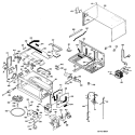 MICROWAVE TOASTER / OVEN Diagram and Parts List for JMT1901  General Electric Microwave