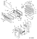 MICROWAVE TOASTER / OVEN Diagram and Parts List for JMT1901  General Electric Microwave