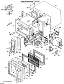 MICROWAVE OVEN Diagram and Parts List for JE62001  General Electric Microwave