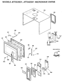 MICROWAVE OVENS Diagram and Parts List for JET322001  General Electric Microwave