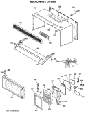 MICROWAVE OVENS Diagram and Parts List for JVM172002  General Electric Microwave