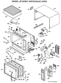 MICROWAVE OVEN Diagram and Parts List for JE145501  General Electric Microwave
