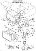 MICROWAVE OVEN Diagram and Parts List for JEM5F01  General Electric Microwave