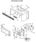 MICROWAVE OVENS Diagram and Parts List for JVM130001  General Electric Microwave