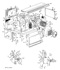Section Diagram and Parts List for A3B589DJASQ2  General Electric Air Conditioner