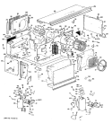 Section Diagram and Parts List for A3B699DJASW1  General Electric Air Conditioner