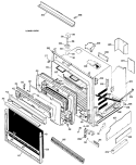 LOWER OVEN Diagram and Parts List for JKP27G*H1  General Electric Wall Oven