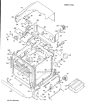 UPPER OVEN Diagram and Parts List for JKP16G*H1  General Electric Wall Oven