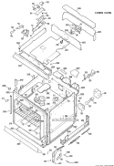 LOWER OVEN Diagram and Parts List for JKP36G*H1  General Electric Wall Oven