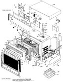 UPPER OVEN PARTS Diagram and Parts List for JKS26G*H1  General Electric Wall Oven