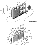 Section Diagram and Parts List for AJH06A54A  General Electric Air Conditioner