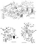 Section Diagram and Parts List for AJH06A54A  General Electric Air Conditioner