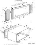 QUICK MOUNT Diagram and Parts List for AJC08ASQ2  General Electric Air Conditioner