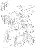 Section Diagram and Parts List for AD923DTX2  General Electric Air Conditioner