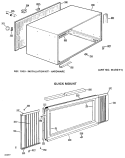 QUICKMOUNT Diagram and Parts List for AJH08A7Q3  General Electric Air Conditioner