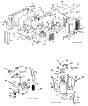 Section Diagram and Parts List for AJE10D8T2  General Electric Air Conditioner