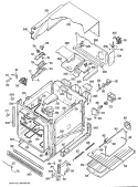 Section Diagram and Parts List for JRP14G*H1  General Electric Wall Oven