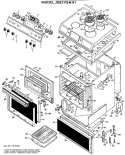 Part Location Diagram of WB55X5280 GE DOOR LINER