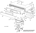 Section Diagram and Parts List for JHP63G*H1  General Electric Range
