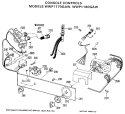 CONSOLE CONTROLS Diagram and Parts List for WWP1180GAW  General Electric Washer