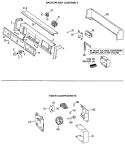 BACKSPLASH ASSEMBLY Diagram and Parts List for WWA8354VLL  General Electric Washer