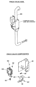 Part Location Diagram of WH01X2558 GE SPRING