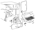Section Diagram and Parts List for TFX24EGC  General Electric Refrigerator