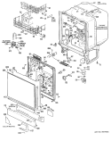 Part Location Diagram of WD00X0365 GE PULLEY CABLE
