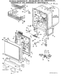 Section Diagram and Parts List for GSD700G-01  General Electric Dishwasher
